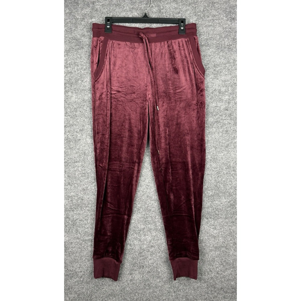Felina Women's L Velour Hoodie Jogger Set Burgundy New No Tags Tried On - Picture 9 of 13